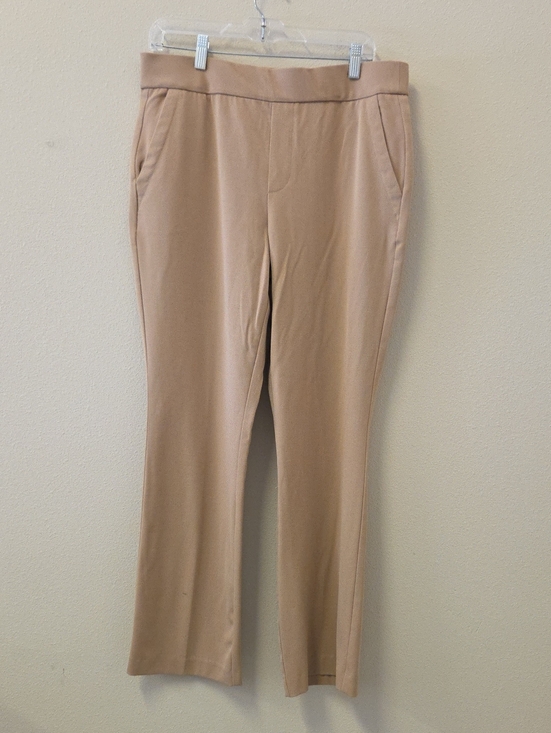 Counterparts Pants - Countwrparts Women’s Stretch High-Rise Curvy Straight Leg Pants in Camel Size L